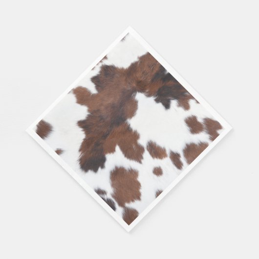 Kuh weiß serviette (Ecke)