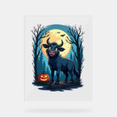 Kuh Werewolf Transformation Acrylschild (Vorderseite)