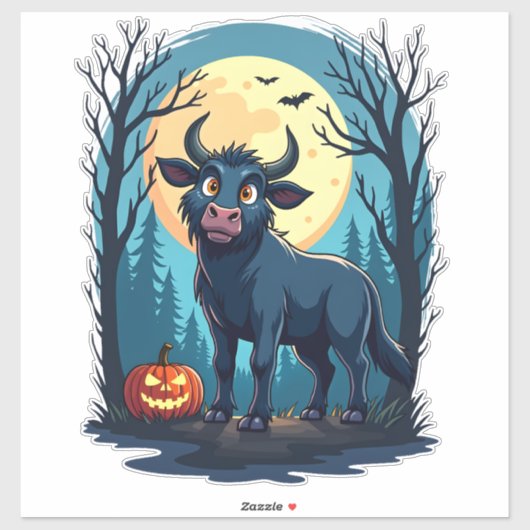 Kuh Werewolf Transformation Aufkleber (Blatt)