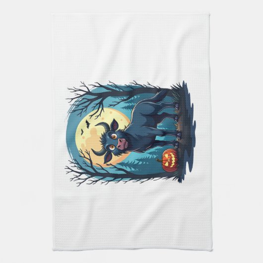 Kuh Werewolf Transformation Geschirrtuch (Vertikal)