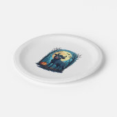 Kuh Werewolf Transformation Pappteller (Schrägansicht)