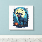 Kuh Werwolf Transformation Leinwanddruck (Insitu (Holzboden))