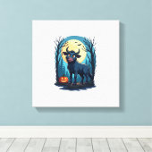 Kuh-Werwolf-Transformation Leinwanddruck (Insitu (Holzboden))