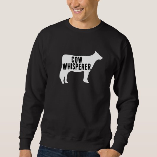 Kuh Whisperer Bauer Sweatshirt (Vorderseite)