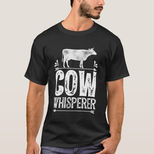 Kuh Whisperer Hoodie Kühe Farm Hübscher Bauer Farm T-Shirt (Vorderseite)