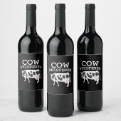 Kuh Whisperer-Liebe Weinetikett (Flaschen)