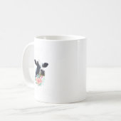 Kuh Whisperer Niedliche Kuh Blumenzucht Bauer G Kaffeetasse (Vorderseite Links)