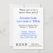 Kuh Will zum Party! Einladung (Rückseite)