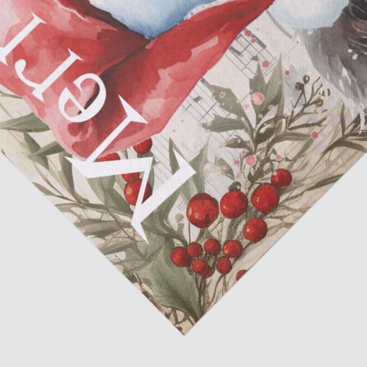 Kuh Winter Weihnachtsgebäck Seidenpapier (Detail)