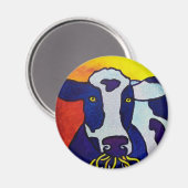 Kuh Wow Piliero Magnet (Vorderseite/Rückseite)