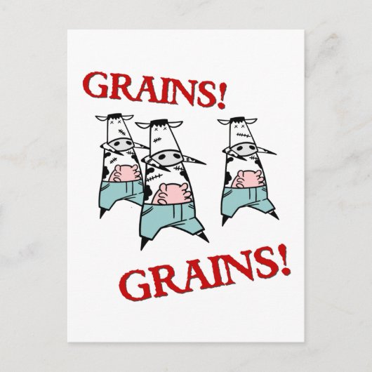 Kuh Zombies Postkarte (Vorderseite)