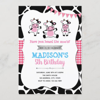 Kuh zum Geburtstag Einladung