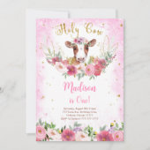 Kuh zum Geburtstag Einladung (Vorderseite)