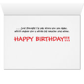 Kuh zum Geburtstag lachen (Innenansicht Horizontal (Unten))