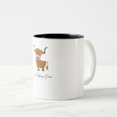 Kuh Zweifarbige Tasse (VorderseiteRechts)