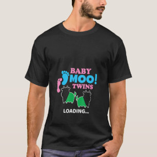 Kuh Zwillinge Schwangerschaftsankündigung Frauen T-Shirt