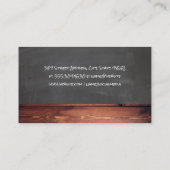 Kuh | Zwischenablage aus Holz und Karton Visitenkarte (Rückseite)