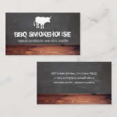 Kuh | Zwischenablage aus Holz und Karton Visitenkarte (Vorne/Hinten)