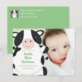 KuhBaby-Duschfarm Postkarte (Vorne/Hinten)