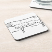 Kuhbartdiagramm (2) getränkeuntersetzer (Linke Seite)