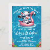 Kuhbecken Geburtstagsparty Einladung (Vorderseite)