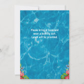 Kuhbecken Geburtstagsparty Einladung (Rückseite)