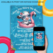 Kuhbecken Geburtstagsparty Einladung