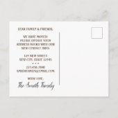 Kuhbewegung Ankündigungspostkarte (Rückseite)