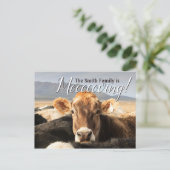 Kuhbewegung Ankündigungspostkarte (Stehend Vorderseite)