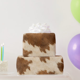 Kuhboy Kuhdruck Western Wäscheleine Babyparty Geschenkpapier