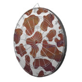 Kuhbraun und Weiß Dartscheibe (Vorderseite rechts)