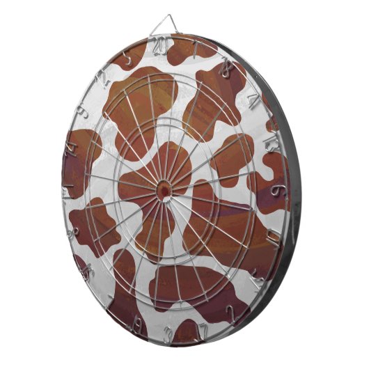 Kuhbraun und Weiß Dartscheibe (Vorderseite rechts)