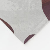Kuhbraun und Weiß Fleecedecke (Ecke)