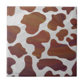 Kuhbraun und Weiß Fliese (Vorderseite)