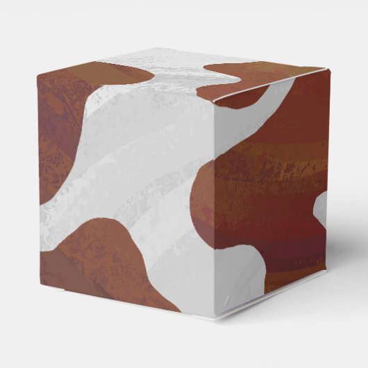 Kuhbraun und Weiß Geschenkschachtel (Rückseite)