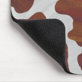 Kuhbraun und Weiß Mousepad (Ecke)