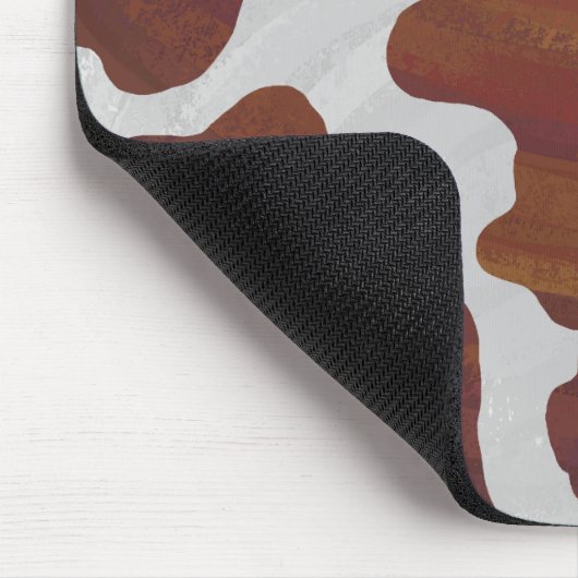 Kuhbraun und Weiß Mousepad (Ecke)