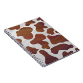 Kuhbraun und Weiß Notizblock (Rechte Seite)