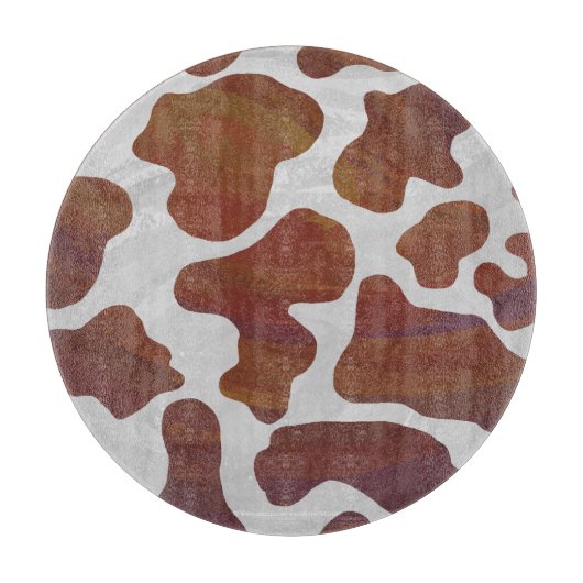 Kuhbraun und Weiß Schneidebrett (Vorderseite)