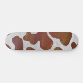 Kuhbraun und Weiß Skateboard (Horizontal)