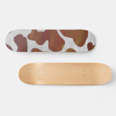 Kuhbraun und Weiß Skateboard (Horizontal)