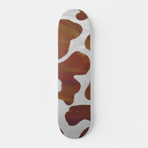 Kuhbraun und Weiß Skateboard