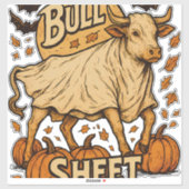 Kuhbulle Halloween Aufkleber (Blatt)