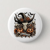 Kuhbulle Halloween Button (Vorderseite)