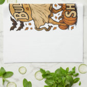 Kuhbulle Halloween Geschirrtuch (Gefaltet)