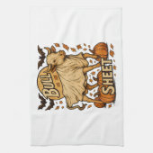 Kuhbulle Halloween Geschirrtuch (Vertikal)