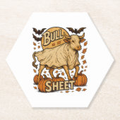 Kuhbulle Halloween Untersetzer (Vorderseite)