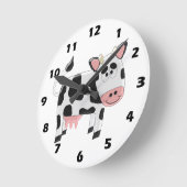 Kuhdesign Runde Wanduhr (Winkel)