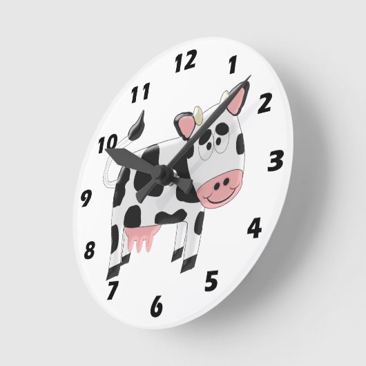 Kuhdesign Runde Wanduhr (Winkel)