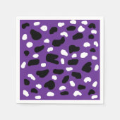 Kuhdruck auf Lila, Serviette (Vorderseite)